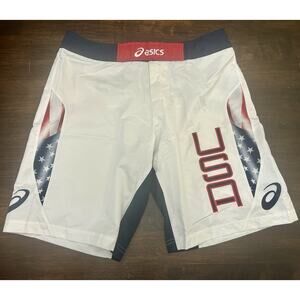 Asics Men's USA Razor Short, White/Navy, 32 NWT New